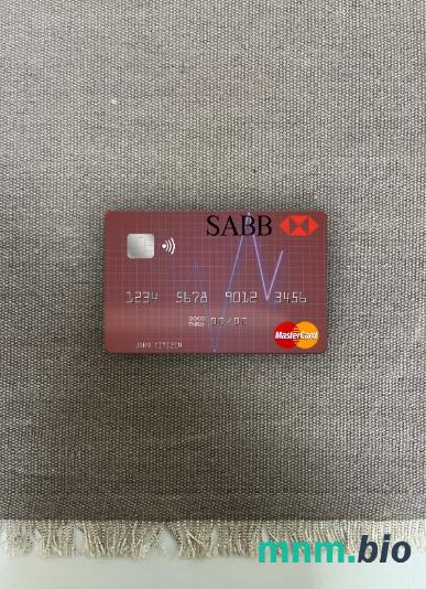 Saudi Arabia The Saudi British bank wygląd zdjęcia mastercard skan PSD + zdjęcie